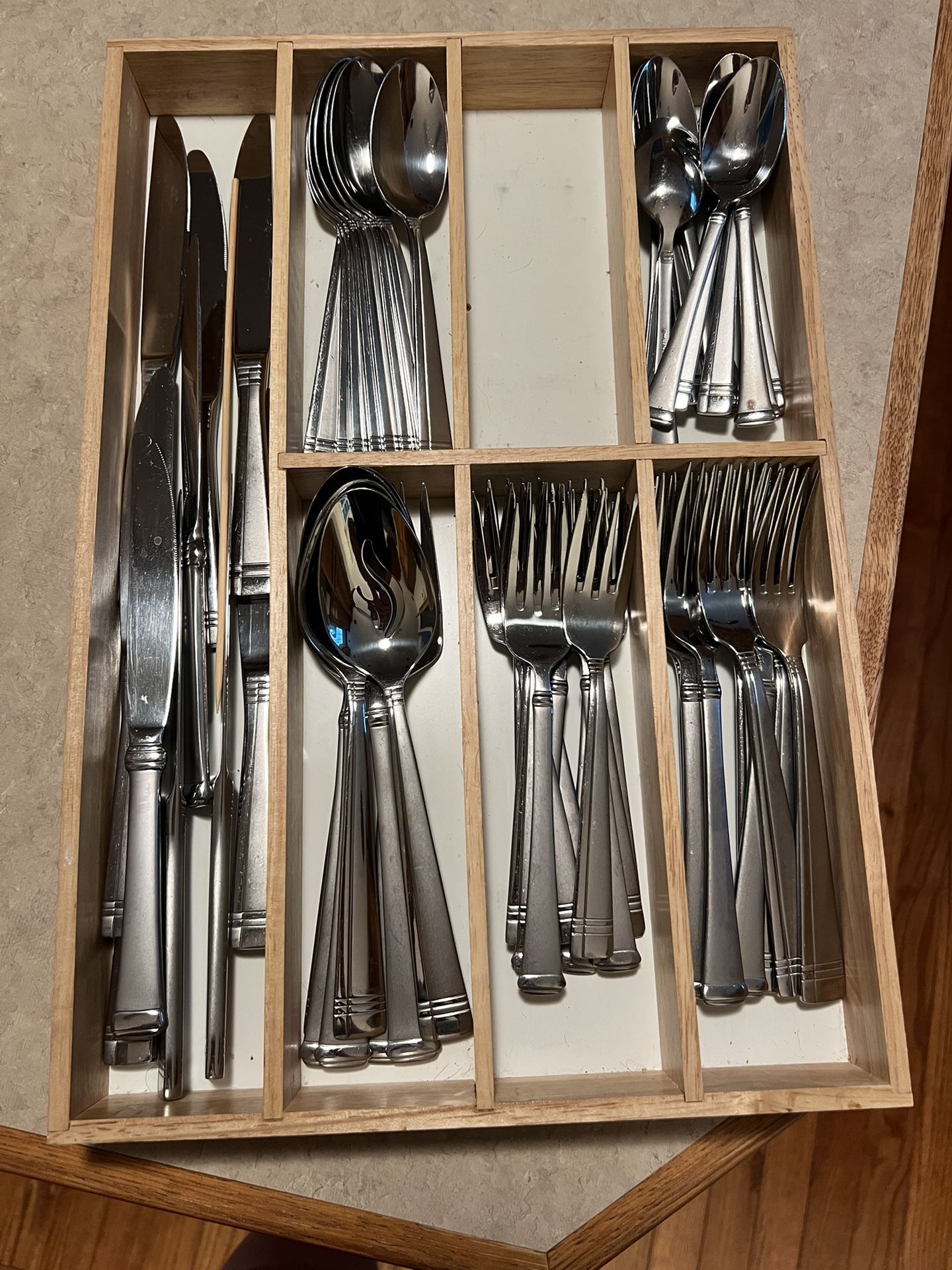 Stainless Steel Silverware Set Of 9