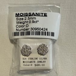 Moissanite S925 Earrings 