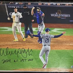 Walker Buehler Signed Los Angeles Dodgers 16x20 Photo Beckett