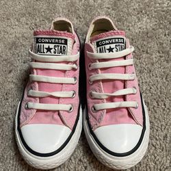 Converse All Star Chuck Taylor low top pink sneakers girls size 10.5