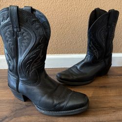 Ariat Boots Men 13EE Black Deertan Leather Western Cowboy 10010938 GREAT SHAPE