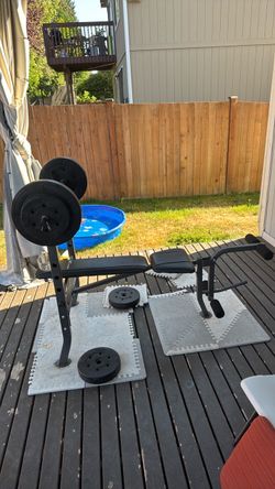 Home work out bench press