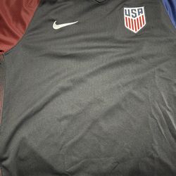 Nike USA Soccer Jersey Dri-FIT Black Red Blue Officially Licensed