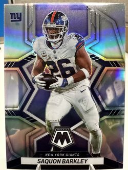 Saquon Barkley prizm silver
