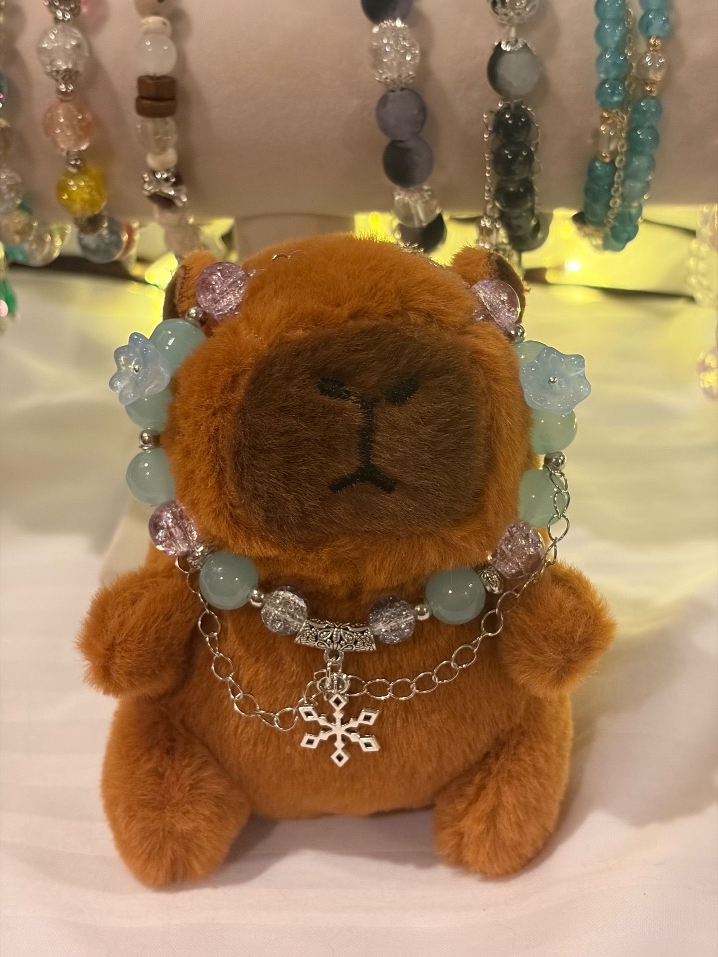 Delicate Frozen Blossom Dangling Bracelet ❄️