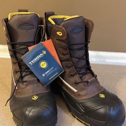 Steel-Toe Winter Work Boots, NIB, Size 12