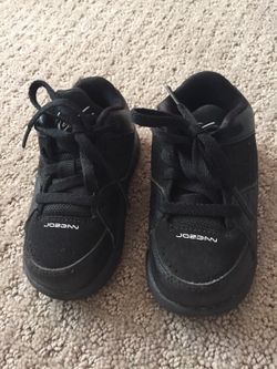 Nike Jordan shoes, toddler size 6, black