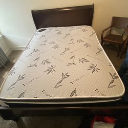 Queen Size Bed, Two Wicker Chairs, Three Drawer  Dresser  Sofa, Love Seat, Coffee Table Two End Tables 