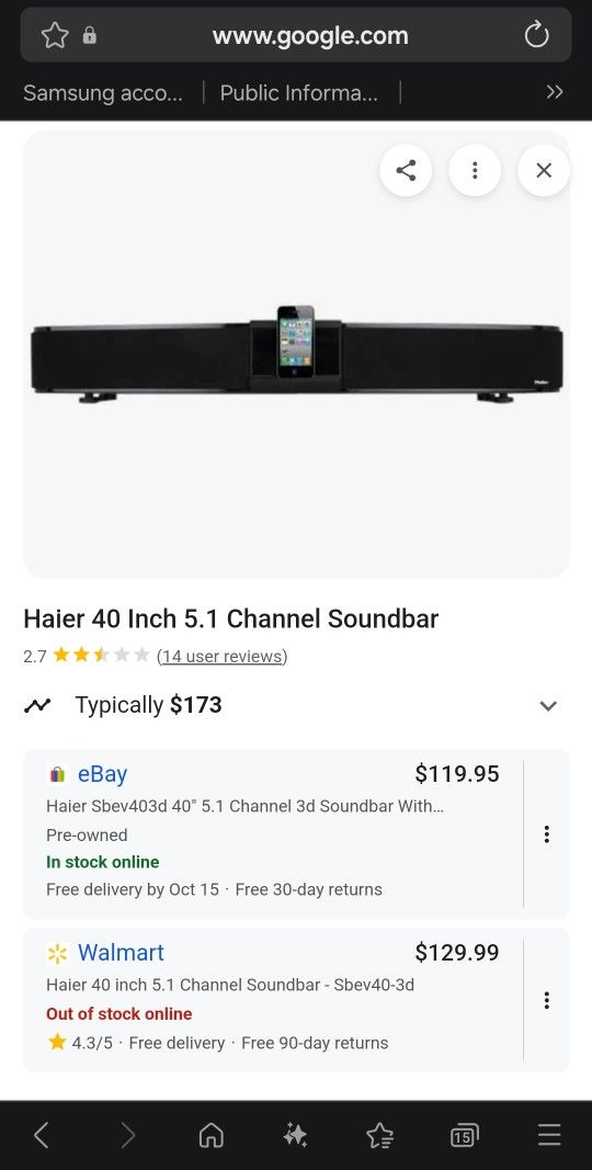Haier Sound Bar