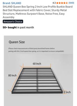 New! 2” Queen size box spring