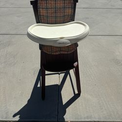 Wooden High Chair 