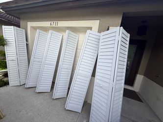 Plastic doors closet