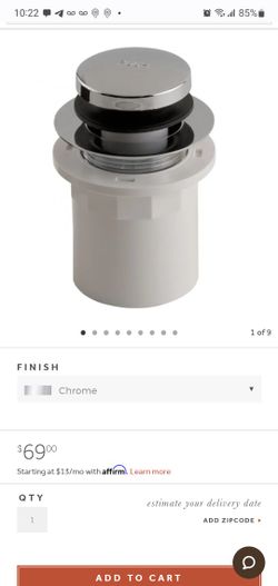 POP-UP TUB DRAIN WITH HUB ADAPTER