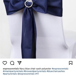 polyester navy blue sash