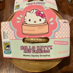 SDCC 2026 UCC Exclusive Hello Kitty “Glow in the Dark” Squishy Dumpling In Hand