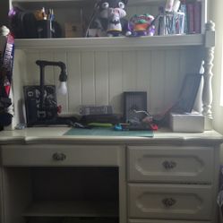 Victorian Style Desk W/ Side Drawer