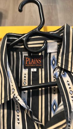 Plains Western Wear Shirt Size Large