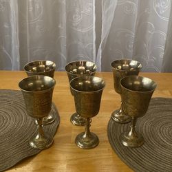 Vintage Silver Plated Goblets/Cups  x6
