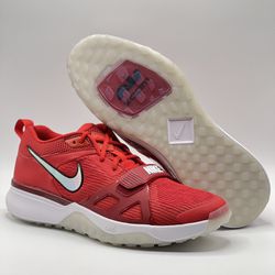 Nike Air Zoom Diamond Elite Turf Men Size 14 Baseball Shoes Red Cleats DZ0503-600