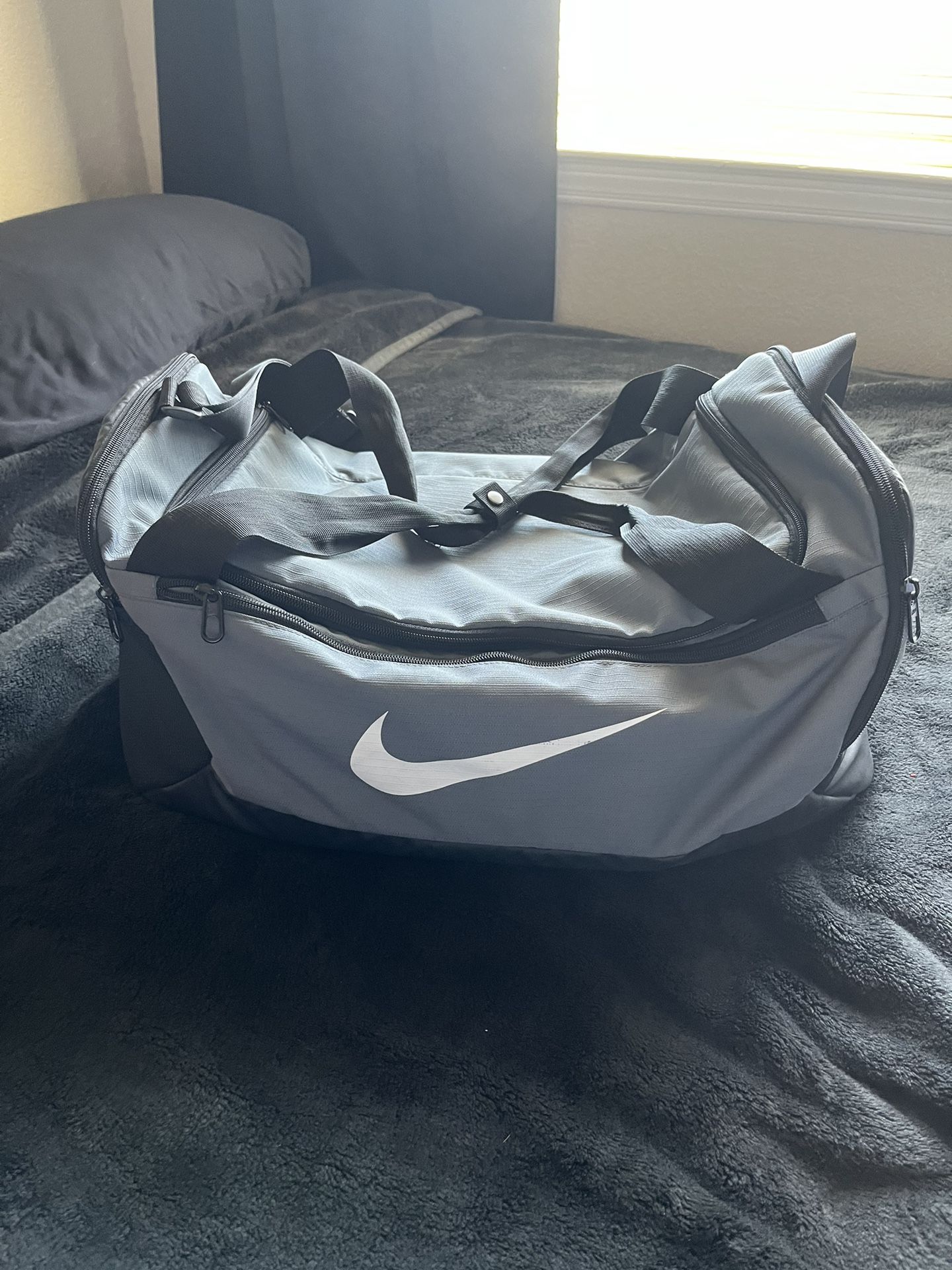Grey Nike Duffle Bag