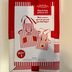 OH DEER! APRON Holiday Apron Kit for Adult & Child