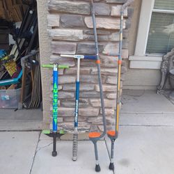 Pair Of Stilts $15 Or Pogo Sticks $10 Each 