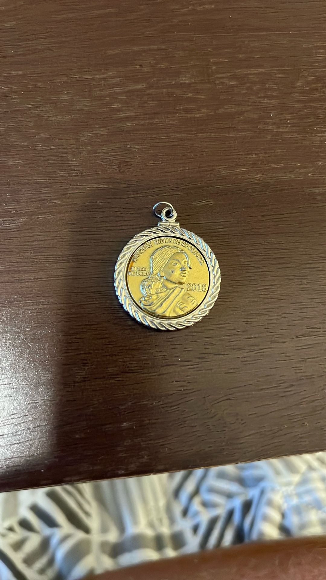 2013 American Indian relief Coin pennant 