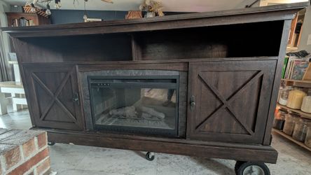 Free electric fireplace/ entertainment center