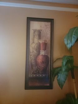 Framed Vase Art Print Wall Decor