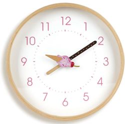 10 Inch Wall Clock, Cute Ice Cream Design Decorative Clock