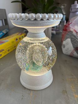 Bath & Body Works: Light Up Mermaid 3-Wick Candle Stand Pedestal Y 