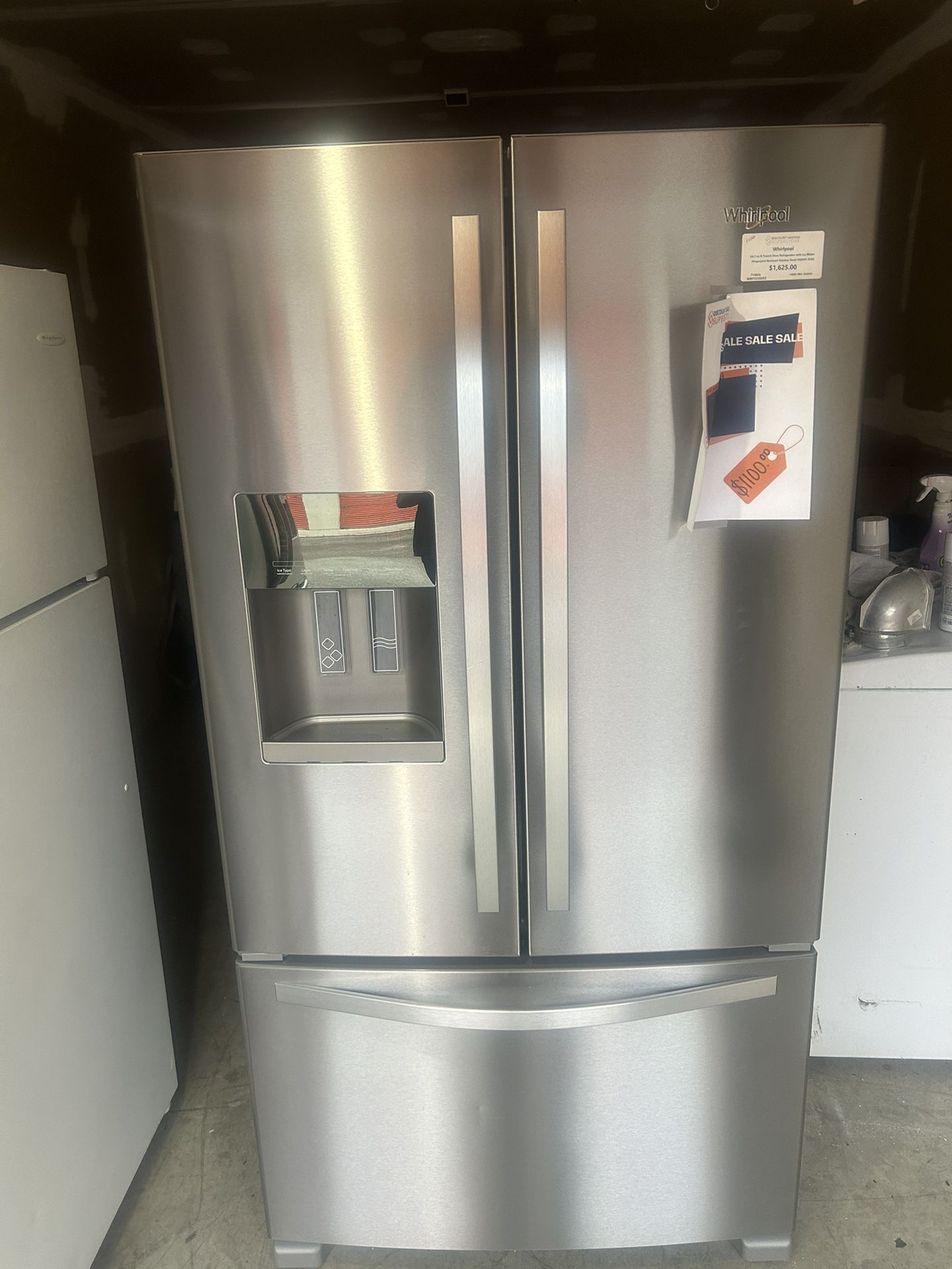 **BRAND NEW WHIRLPOOL STAINLESS STEEL FRENCH DOOR REFRIGERATOR **(1 yr Manufacturers warranty)