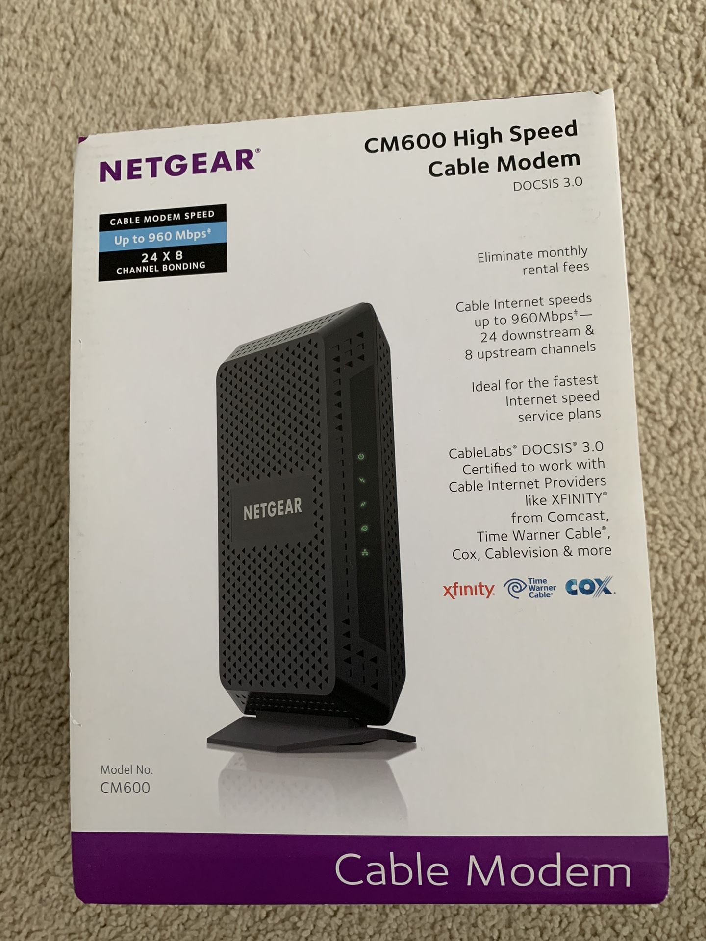 Netgear CM600 Cable Modem