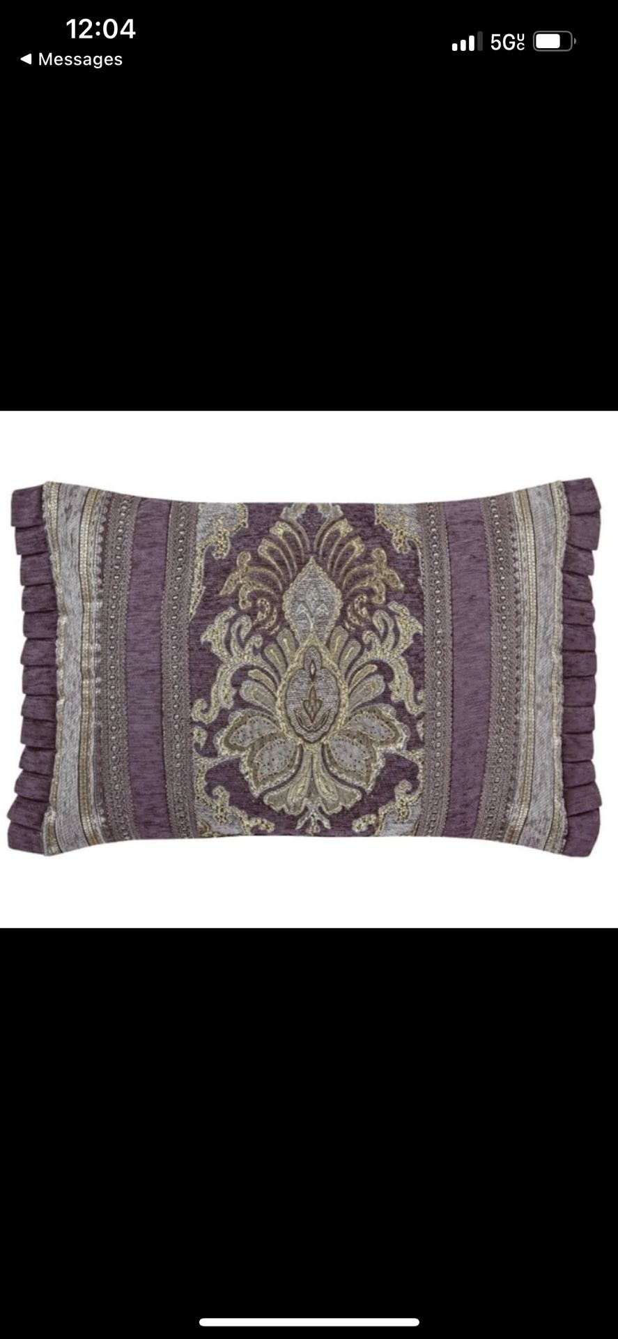 Five Queens Court Dominique Boudoir 21 x 15 in. Decorative Throw Pillow