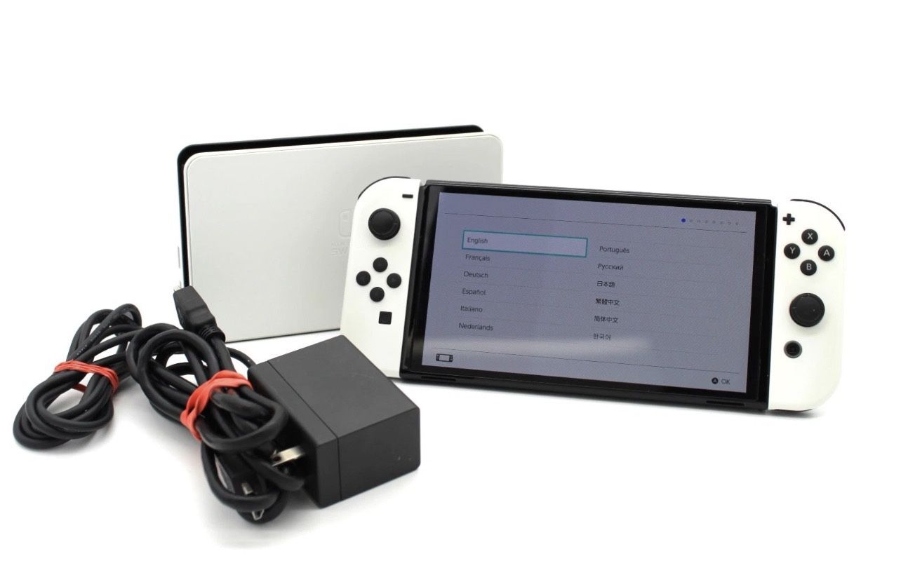 Nintendo Switch OLED Video Game Console HEG-001 Arctic White