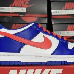 New Nike Low Bright Crimson Game Royal - Men 4 Women 5.5