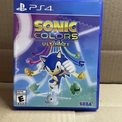 PlayStation 4 Game PS4 Sonic Colors Ultimate 