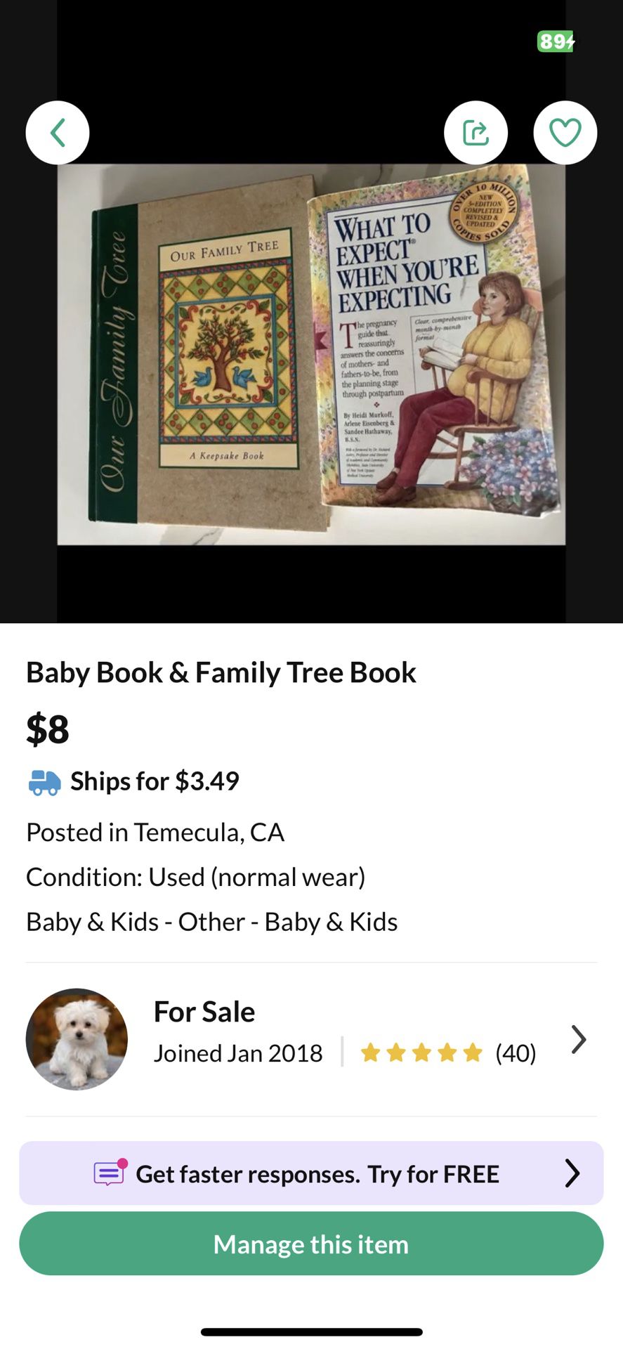 Baby Book & Keepsake Book 