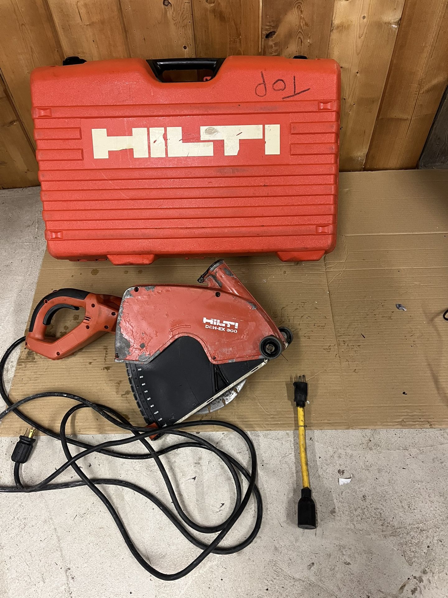 Hilti Electric Concrete Saw With Cord Adapter