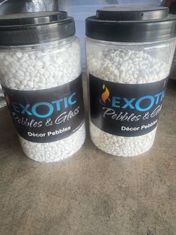 Small white pebbles