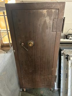 Vintage Metal Office Cabinet- Plausibly 1930-40s