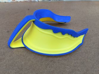 Splash Guard Lil Rinser Bath Shampoo Visor Shield Cap Hat - dry eyes~dry ears - yellow