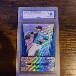 2019 Julio Rodriguez Draft Silver Rookie Gem Mint 10