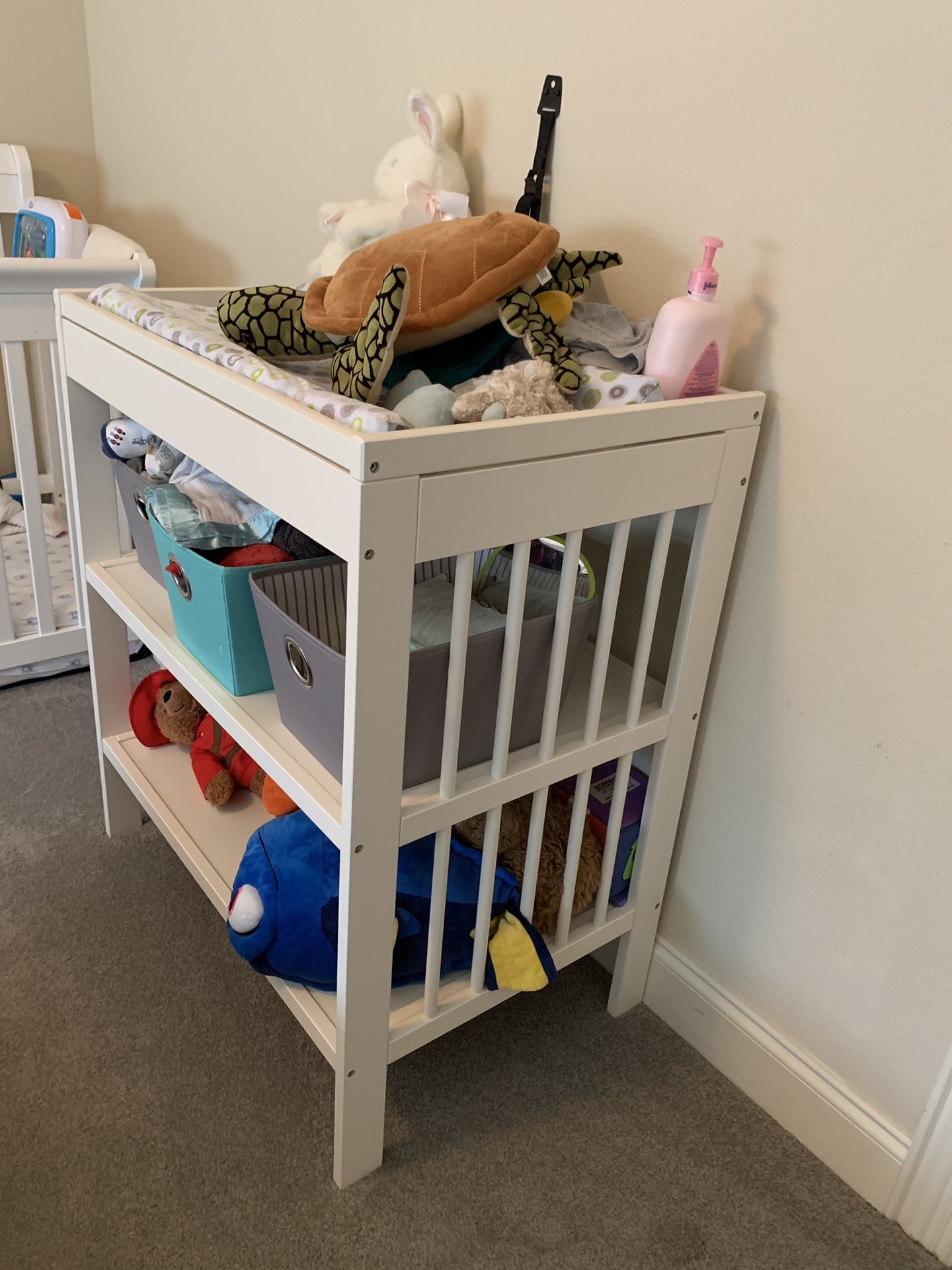 Baby furniture- changing table and bookshelf
