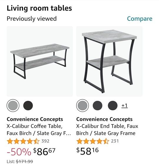 Coffee & End Table