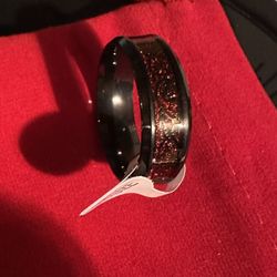 New Tungsten Carbide Red Celtic Dragon Unisex Ring 8mm Size 13