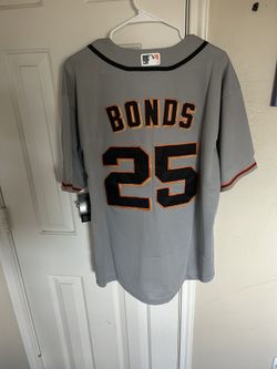 Nike Barry Bonds San Francisco Giants gray jersey size L #giants #baseball