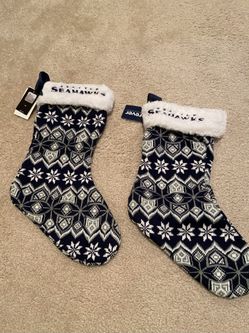 Seahawks Christmas Stockings, Set Of 2