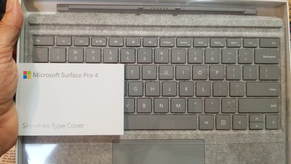 Microsoft Surface Pro 4 alcantara keyboard