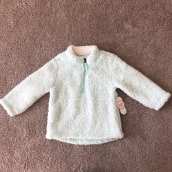 Girls 3T Fleece Terry Pullover Jacket